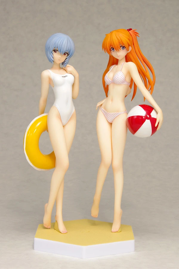 Wave Rei Ayanami & Asuka Langley Soryu Comic Ver SET Beach Queens 1/10 PVC Figure 3 Wave Rei Ayanami & Asuka Langley Soryu Comic Ver SET Beach Queens 1/10 PVC Figure