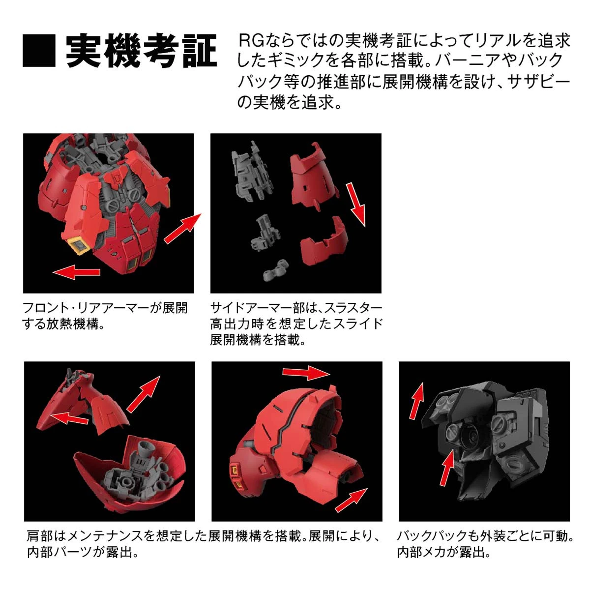 Bandai RG 1/144 Sazabi Plastic Model 9 Bandai RG 1/144 Sazabi Plastic Model - Image 7